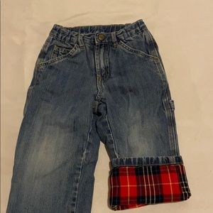 Toddler GAP Fully Lined Soft Flannel Jeans